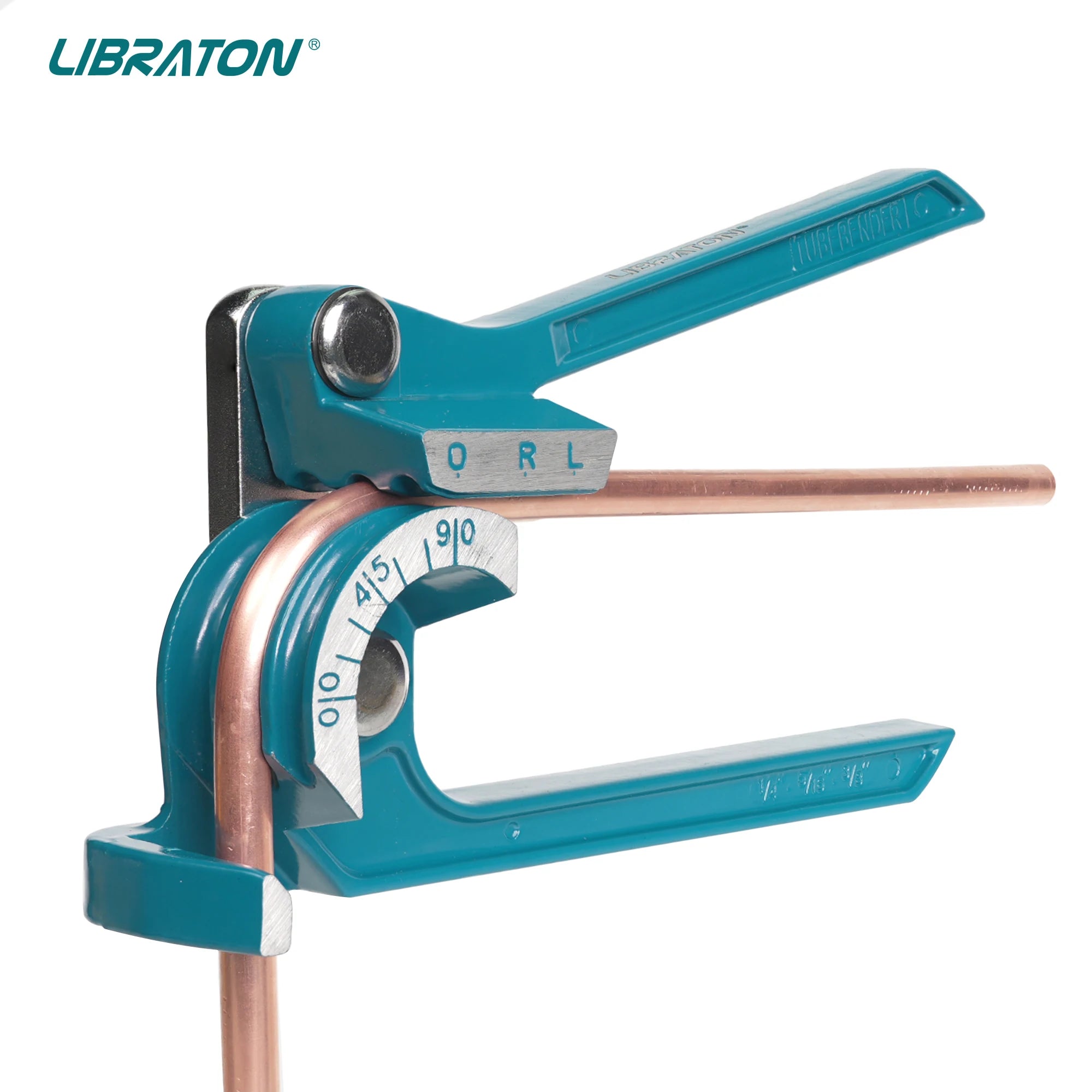 LIBRATON Tube Bender, Pipe Bender, 3-IN-1, 1/4"(6mm), 5/16"(8mm), 3/8"(10mm), for Copper, Brass, Aluminum and Thin Steel Pipes Main image