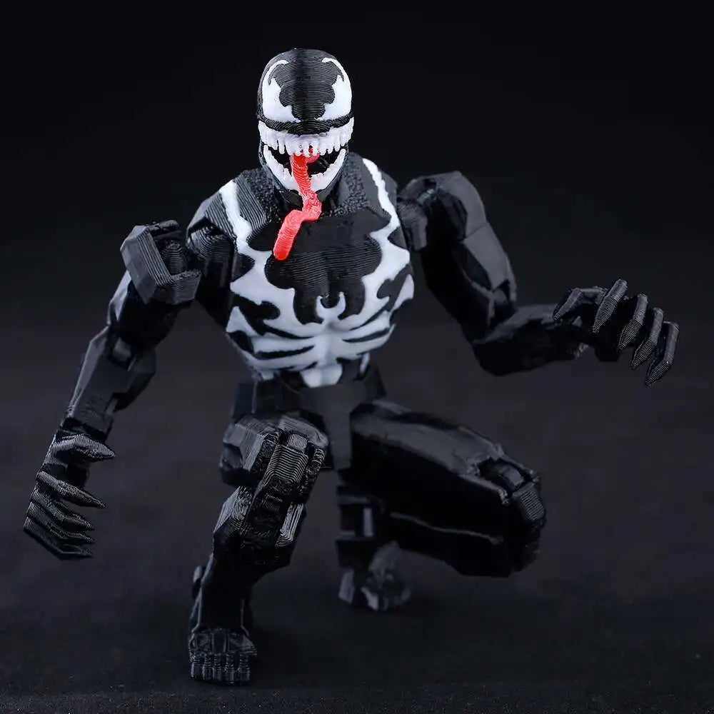 Venom Spider-Man Lucky13 Dummy13 Action Figures - 3D Printed T13 Multi-Jointed Shapeshift Mannequin Anime Collectible Toys