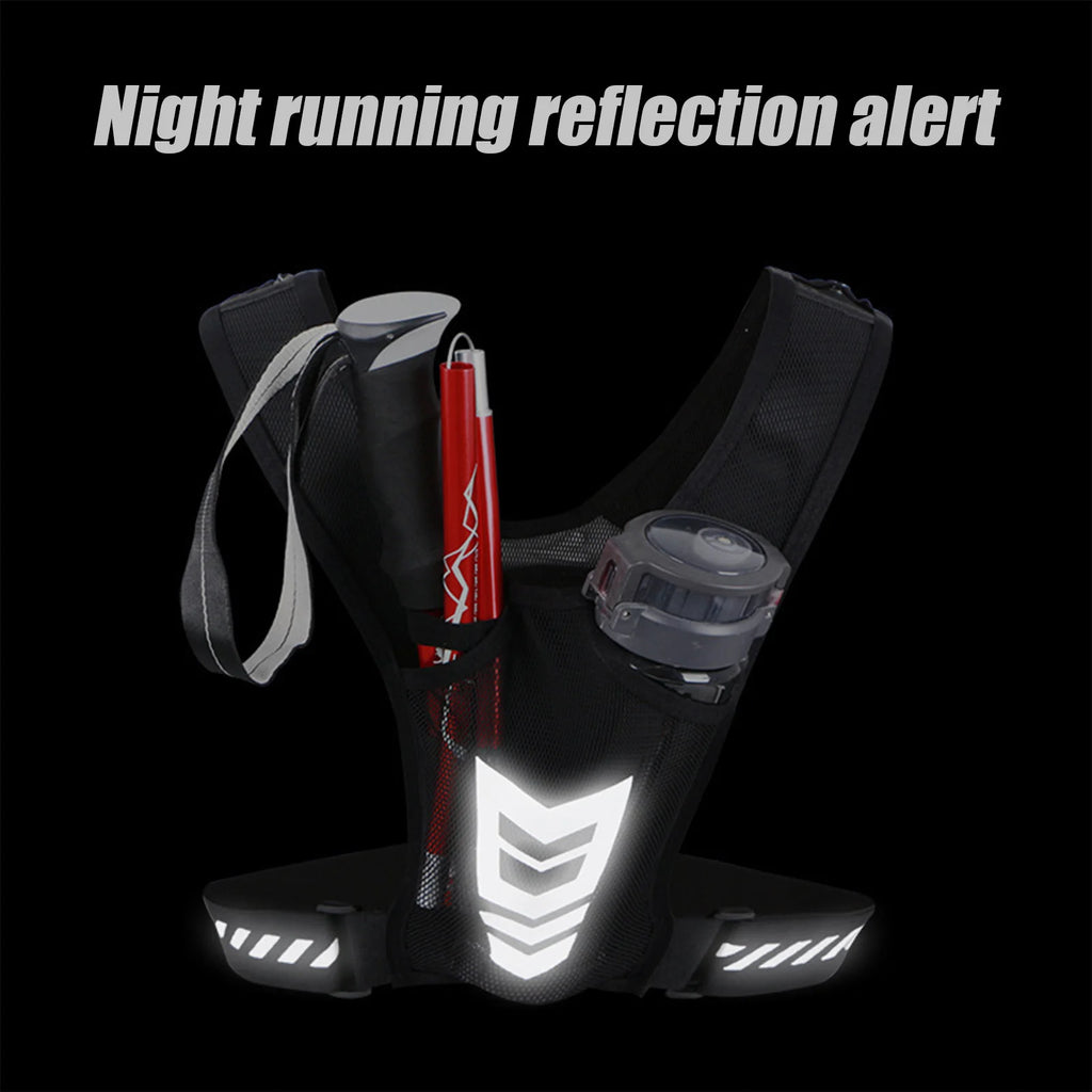 Ultra Light Running Vest with Phone Pocket Water Bottle Holder Breathable Hydration Pack for Outdoor Cycling Hiking Trail