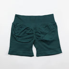 Impact Shorts 4.5" Seamless High Stretch Low Ribbed Band Subtle Glute Contour Shorts Fitness Workout Yoga Gym Shorts