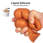 3-10cm Huge Anal Plug with Tail Sex Toys for Adult Games Couples DIY Cosplay Big Butt Plug Silicone Soft Long Anal Beads Women