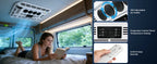 RV Rooftop Parking Air Conditioner 12V/24V DC Electric Cooling Low Noise & 4m³ High Efficiency For Vans, Campers, Motorhomes