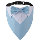 Sucado Bow Tie Dog Collar Tuxedo Bandana Adjustable Formal Puppy Triangle Neck Wear for Wedding Birthday Dress-up Cosplay Party
