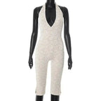 Avrilyaan Lace Seven-Point Long Pants Bodycon Sexy Party Deep V Playsuits Women Rompers Womens Jumpsuit 2025 Summer Overalls