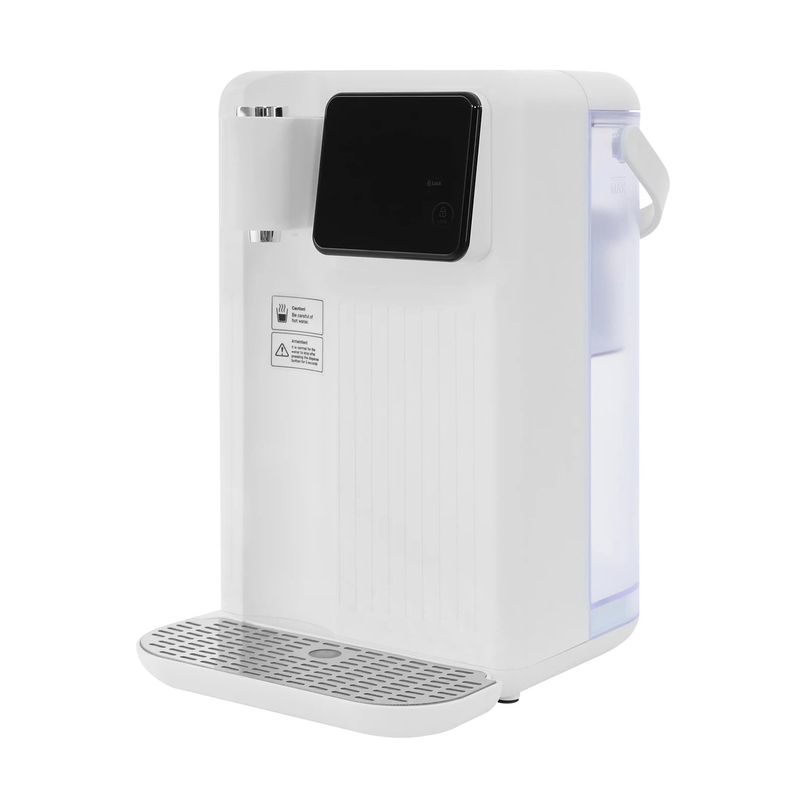 3L White Instant Hot Water Dispenser with LED Display 19*24*29.5cm Fast Heating Water Dispenser Office Desktop Water Dispenser