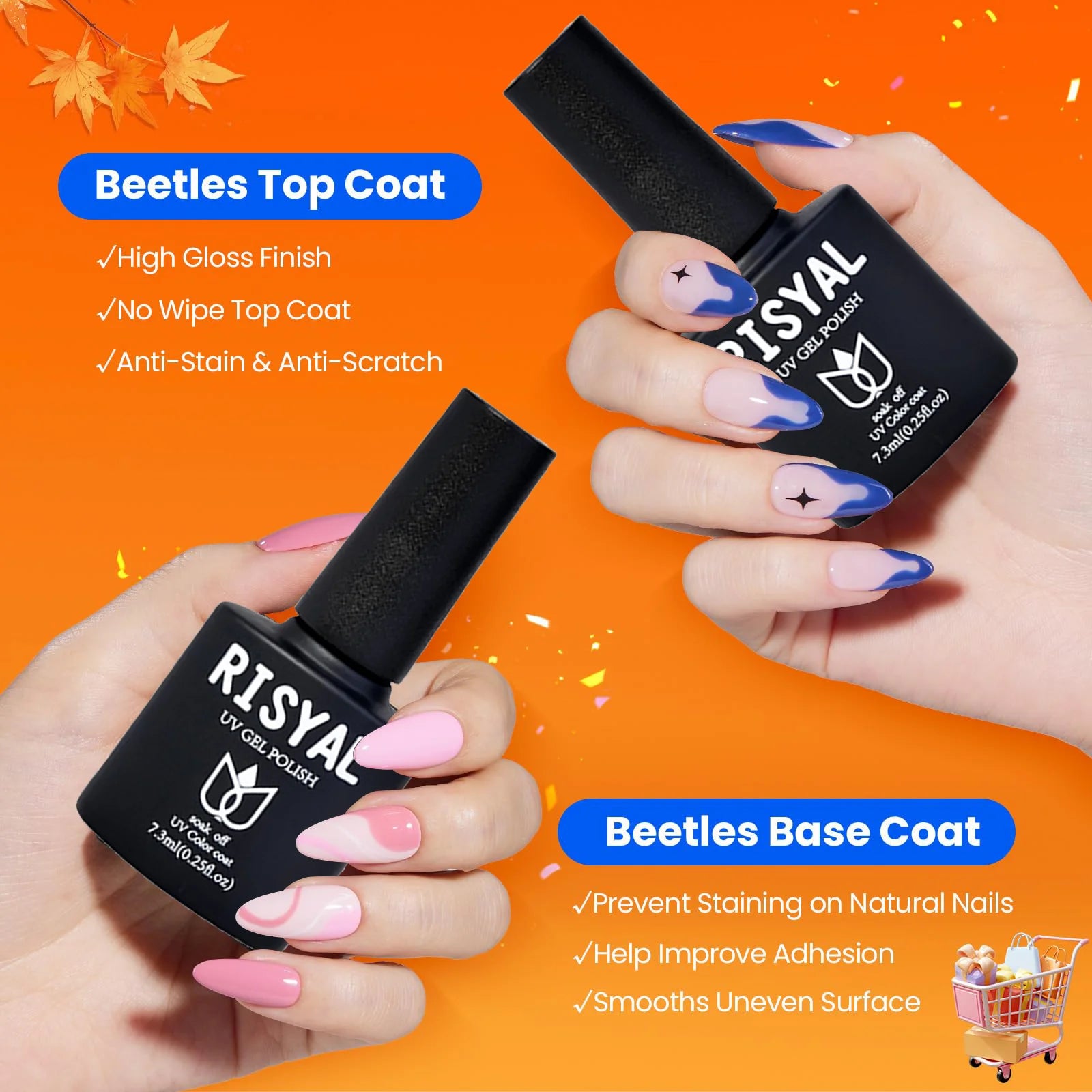 Acrylic Nail Kit with UV Light, Professional Nail Kit Acrylic Set for beginners with Everything 3PC Powder 24PC Glitter Fake Tip