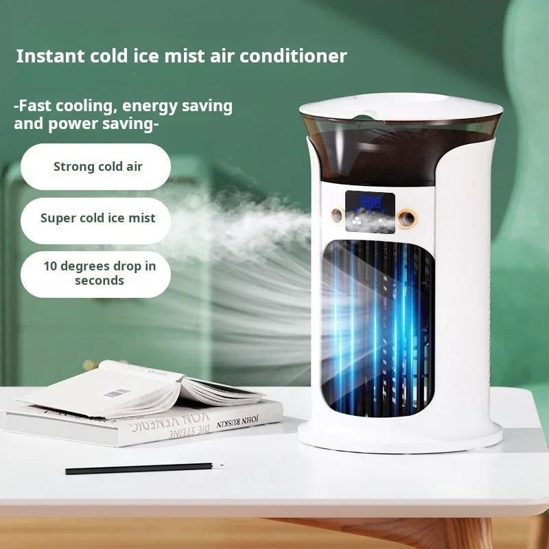 Portable Desktop Cold Air Fan USB Mini Home Use Multi-Function Air Conditioner Fan for Personal Cooling Main image