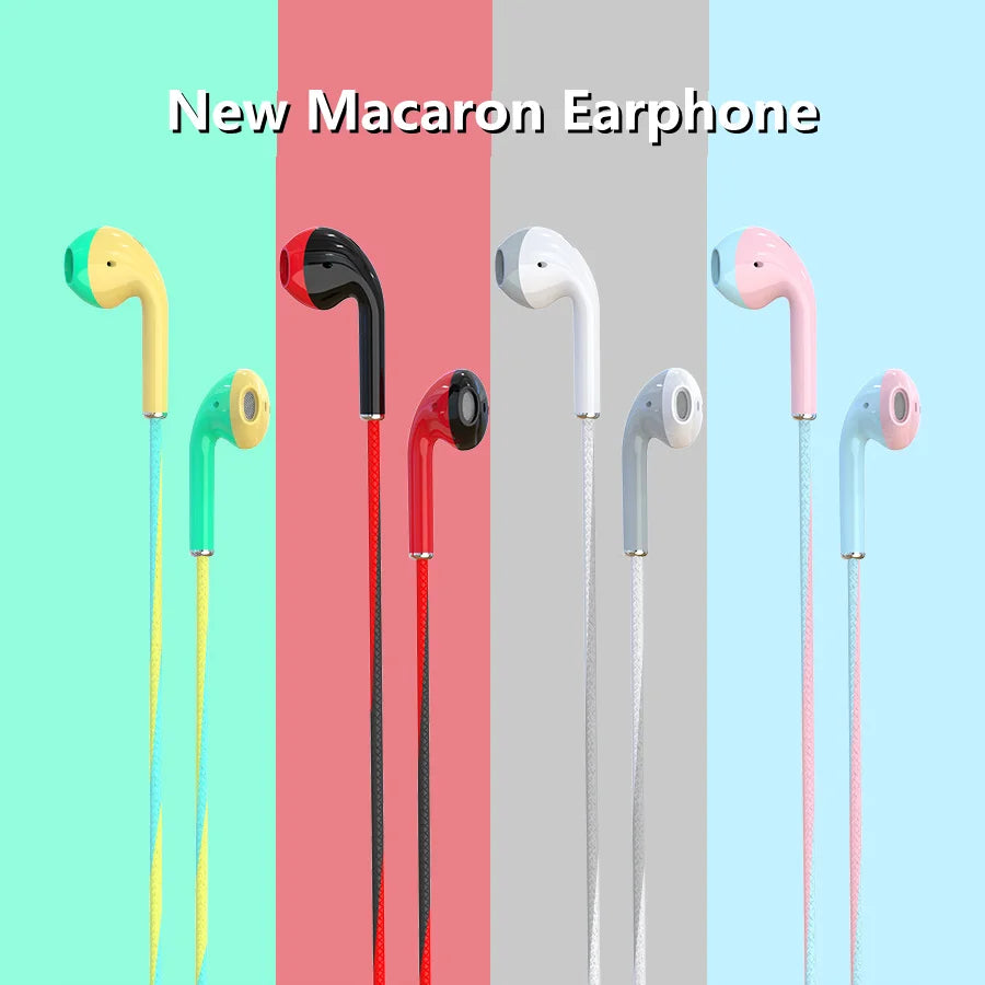 3.5mm Wired Headphones With Bass Earbuds Stereo Earphone Music Sport Gaming Headset With mic For Xiaomi IPhone Huawei Samsung Secondary image
