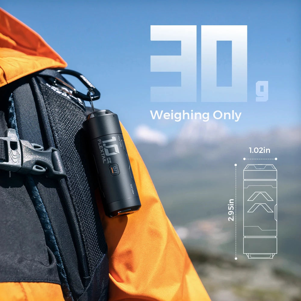 FLEXTAIL ZERO PUMP - 30g Portable Camping Air Pump Electric Inflator for Sleeping Pads, 1 Rechargeable Battery Included Main image