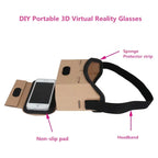 1pc Google Cardboard 3D Vr Virtual Reality Glasses For Android or Phone NEW VR Model DIY Transform Your Device Into a Big Screen
