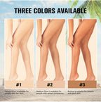 Bronze Leg & Body Makeup Foundation With Powder Puff 100ml Waterproof Long Lasting Even Skin Tone Body Tanning Cream 3 Colors