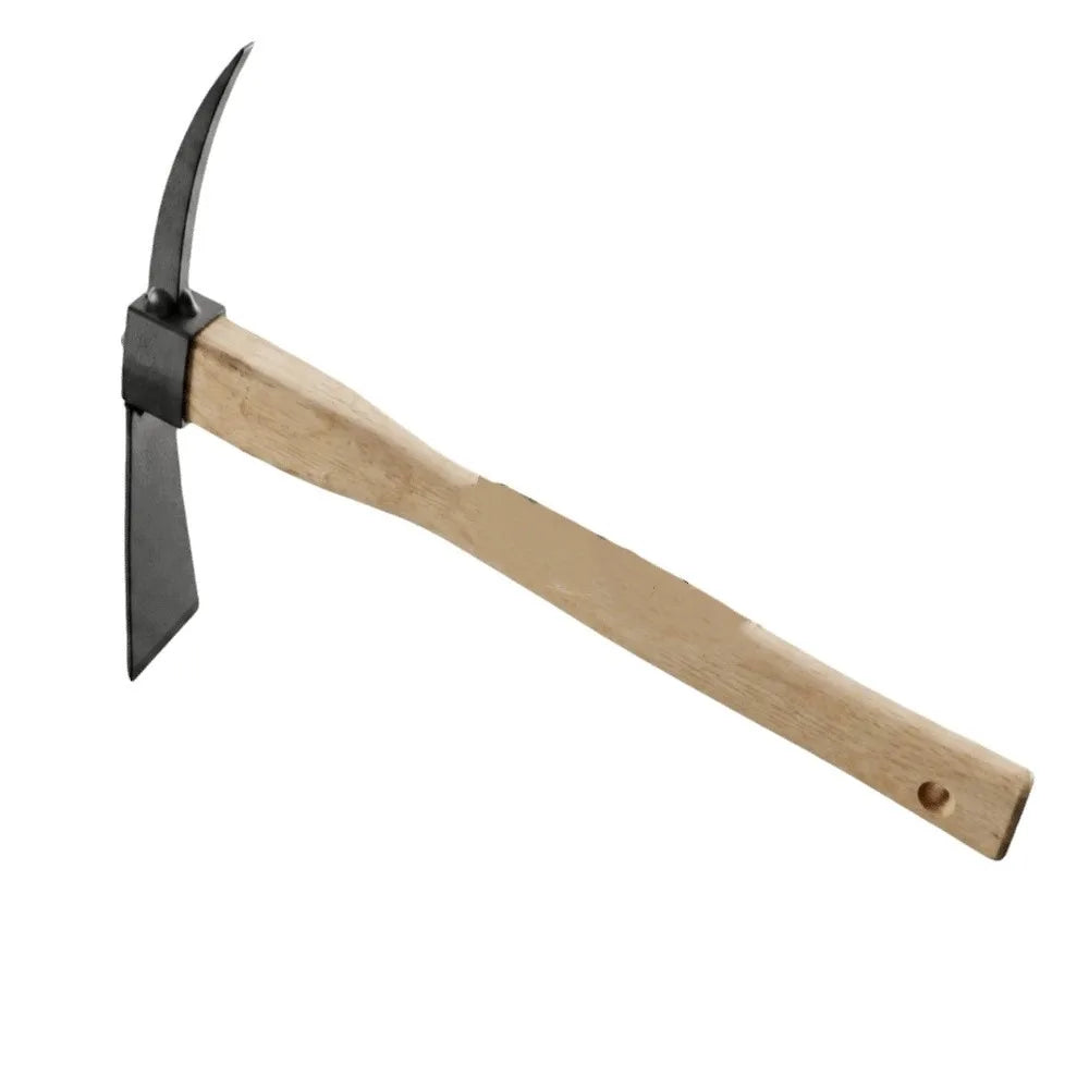 Robust Hardwood Handle Small Hand Hoe High-Strength Metal Head Lightweight Design Multi-functional Garden Tool