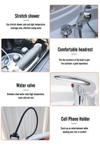 Electric adjustable hair spa chair head washing station shampoo massage bed for salon shop