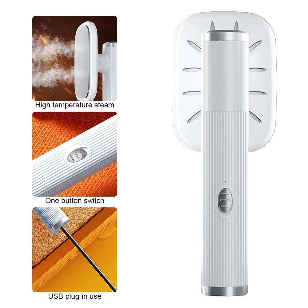 Portable Ironing Machine 360° Ironing Handheld Iron Steamer USB Powered Household Steam Iron for Fabric Clothes Ironing