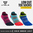 WRELS Toe Socks Running Socks for Men Women Athletic Breathable Five Finger Socks High Performance Athletic  Five Toe Socks