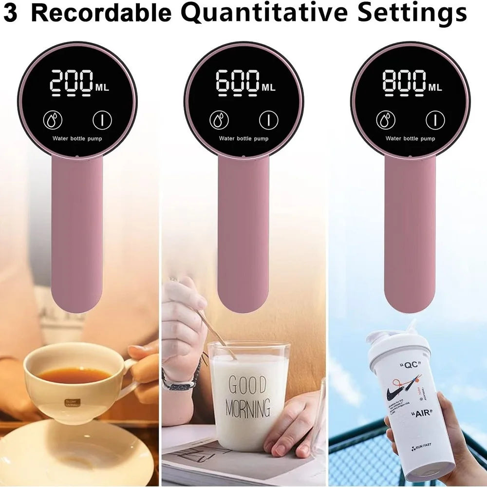 Electric Water Dispenser Foldable Automatic Water Pump Bottle With LED Display USB Charging Household Barreled Water Dispenser