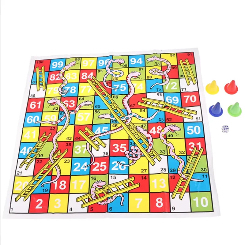 Chess Snake Ladder Flight 38cm/14.96inch Educational Children Toys Interesting Board Game Set Portable Flying Chess Board Game Main image