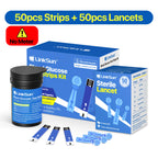 LinkSun G-425-1 Blood Glucose Meter Kit 50/100pcs Test Strips Lancets for Diabetes Monitor Digital Glucometer Blood Sugar Meter