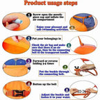 Inflatable Open Swimming Buoy Tow Lightweight Swimming Air Bag Storage With Waist Belt Water Sport Swimming Storage Float Tools