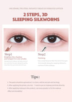 Matte Brightening Lying Silkworm Pen Pink Brown Two-color Highlighter Contour Shadow Pen With Detail Blending Brush Eye Makeup