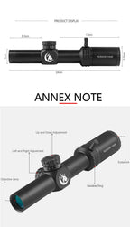 1-5x24 Scopes Compact Scope Hunting Scopes Tactical Sight Wide Angle Sight