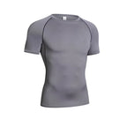 Men's Compression Long Sleeve Shirt Black Fitness T-shirt Male Running  Quick Drying Gym Top Sun Protection Sports Base Layer