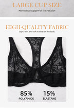 Front Button Women's Bra Lace Sheers Unpadded Sexy Lingerie BH Tops Flower knitting Brassiere Underwire Underwear Plus Size Bras