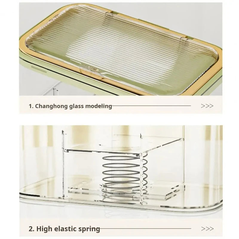 Wall-Mounted Wet Wipes Holder Wall Mounted Wet Wipes Dispenser Box with Capacity EasyOpen Spring Plate Multifunctional D-ABAM