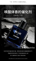 Eau De Parfum Vaporisateur Spray 50ML Blue Men's Prefume Fruity Note Man's Unique Mystery Calm and Successful Taste