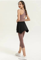 Gym Skirt Wrap Covering Buttocks Workout Fitness Wear Dance Ballet Skirts for Women Sport Yoga Dress Short Thigh Cover Skirt