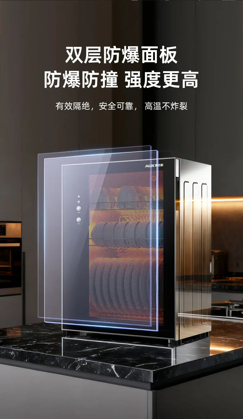 New No Drain Compact Vertical Dish Sterilizer Dryer All-in-One for Home Kitchen Commercial Catering
