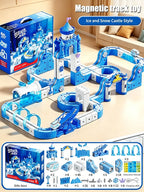 Magnetic Train Toy For Boys Track 1:64 Electric Rail DIY Magic Vehicle Model Toys Education 3 Years Children Gifts