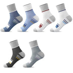 Men's 100% Cotton Casual Socks for Spring and Summer, Men's Antibacterial & Deodorant Business Socks, High-Quality Sports Socks