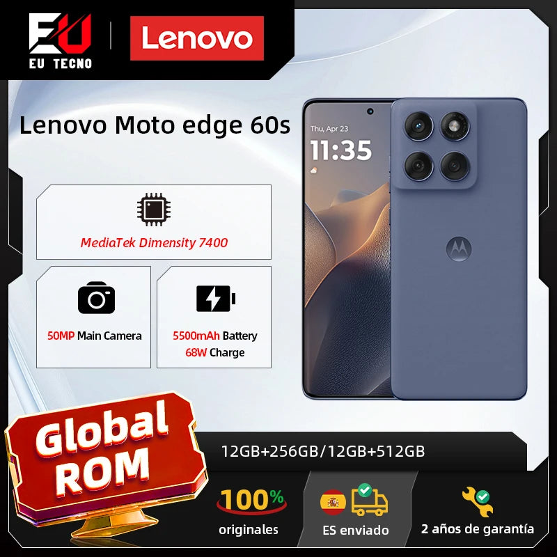 Global ROM Lenovo moto edge 60s motorola edge 60s MTK Dimensity 7400 6.7inches Display NFC CN Version Motorola edge 60 fusion Main image