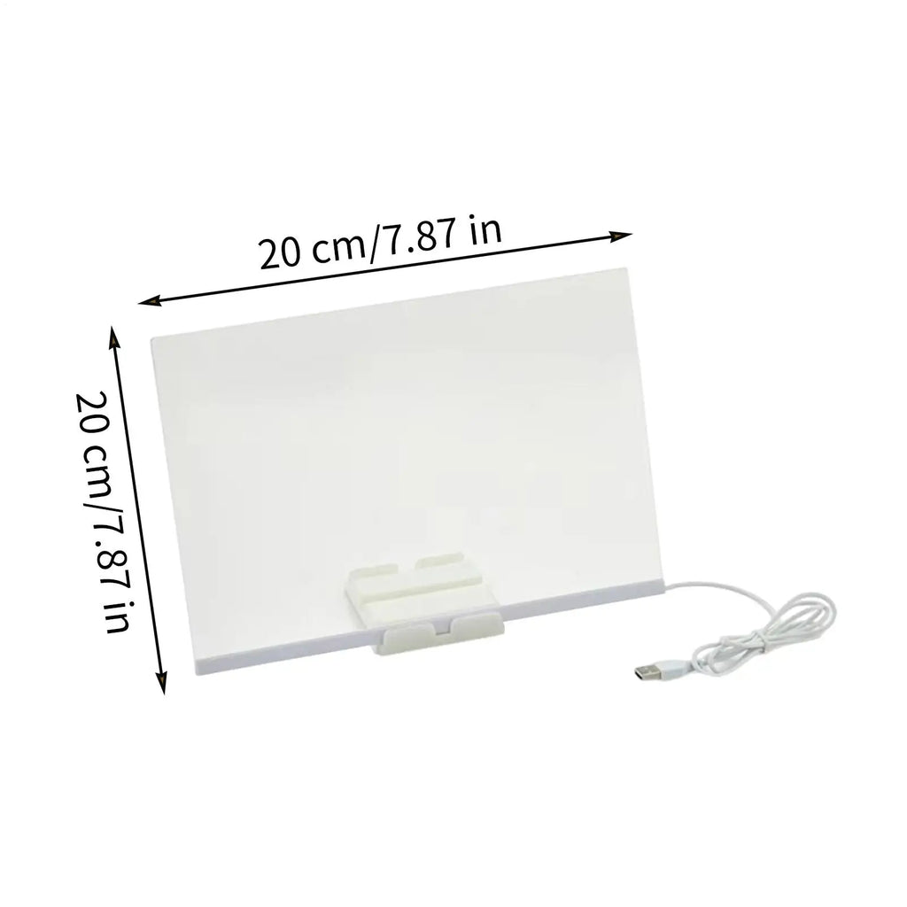 LED Drawing Board Toddler Painting Board Educational Toddler Writing Supplies Portable Drawing Tool for School Home Travel