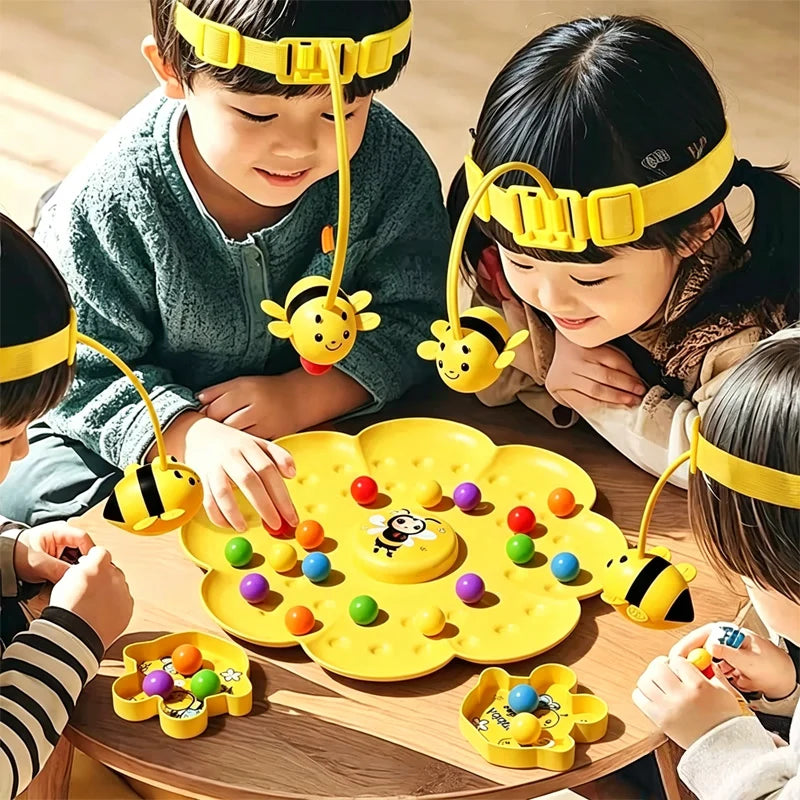 Bumble Bee Magnetic Toy Funny Family Board Games Montessori Sorting Puzzle Fishing Toys Interactive Games for Kids and Adults Main image