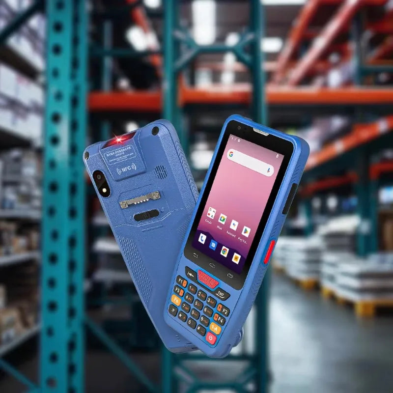 IP67 4 Inch Waterproof Industrial Rugged PDA Handheld Android PDAs Portable Data Terminal NFC  Data Collector for Inventory Secondary image