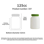 New HDPE 200ml 90 Capsules DHA Vitamin Tablets Deep Sea Fish Oil Capsules Food Grade Health Supplement Bottle