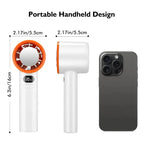 3000mah Handheld Mini Fan Electric Hand Fans Ice Compress High-Speed Cooling USBRechargeable Portable LED Digital Display