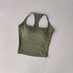 Sports and Fitness Vest with Chest Pad Summer Shockproof Beauty Back Nude Feeling Suit Pilates Training Yoga Top Yoga Clothing
