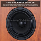 High Power Passive Speakers 8 Inch Floor Standing 3 Way Home Audio System 90dB Sensitivity Wooden Hifi Speakers A Pair