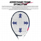 NEXUS Carbon Tennis Racket, Speed Aesthetic Design, Wide Stable Triangle Frame, Low Wind Resistance & High Control Power