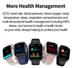 2025 New AI Diagnosis Blood Lipids Uric Acid Body composition Test Smart Watch For Men ECG+PPG Bluetooth Call Health Smartwatch
