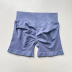 Impact Shorts 4.5" Seamless High Stretch Low Ribbed Band Subtle Glute Contour Shorts Fitness Workout Yoga Gym Shorts