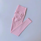 Seamless Yoga Suit Women's Beauty Back Sports Bra Lingerie Peach Buttocks Fitness High Waist Legigngs Gym Yoga Suit Pilates Set