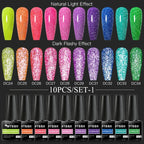 10/12PCS/SET Cat Magnetic Gel Nail Polish Set 9D Reflective Glitter Gel Semi Permanent UV Gel Soak Off Sparkling Nail Art Kits