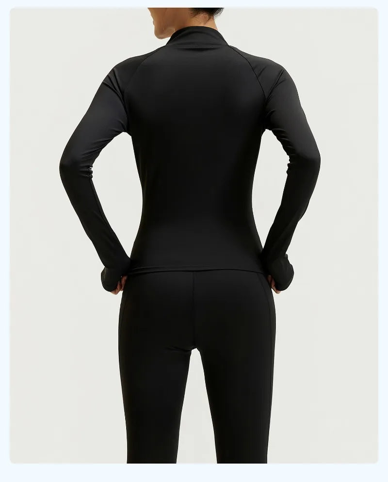 Yoga Set 3PCS Gym Clothes Sportswear Yoga Suits For Women Long Sleeve Crop Top Fitness Set Tracksuits Sports Bra Gym Leggings