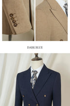 ST Cassy dark blue Elegant Man Suit 2 Pcs Set Modern Wedding Party Suits for Men Stylish Business office suit