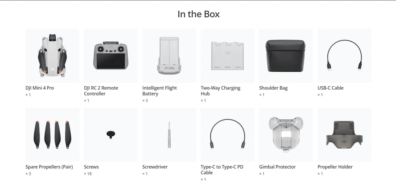 DJI Mini 4 Pro Mini Drone with 4K HDR Video Camera 34 Minutes Flight Time 20km Max Video Transmission Range New Original C0
