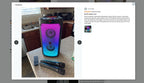 Wireless Bluetooth Speaker, Karaoke Machine with 2 Microphone, Home Karaoke Party Speaker with LED Light